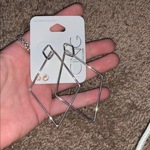 Diamond Hoop Earrings